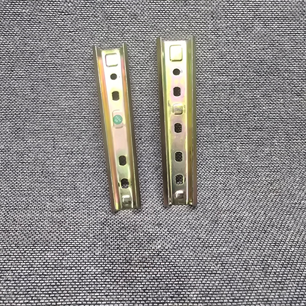 AGS Bed Rail Brackets Metal Hardware‎ Replacement 6.5" Gold Zinc Pair Excellent